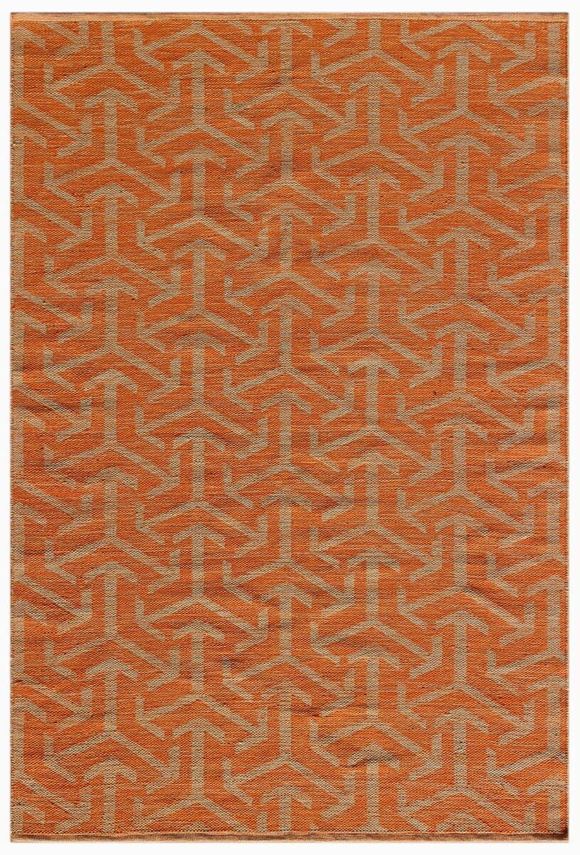 Chandra Enaya Ena-51803 Orange / Tan Rugs.