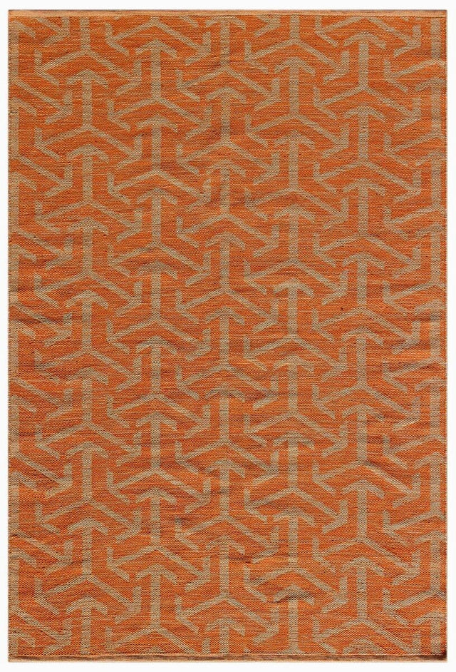 Chandra Enaya Ena-51803 Orange / Tan Rugs.