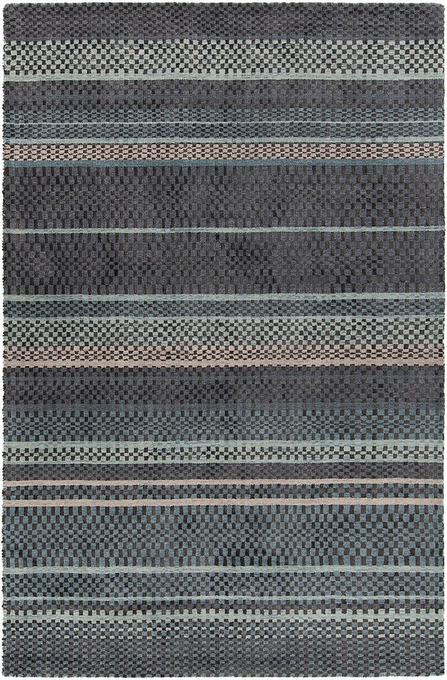 Chandra Evora Evo-33400 Black / Grey Rugs.