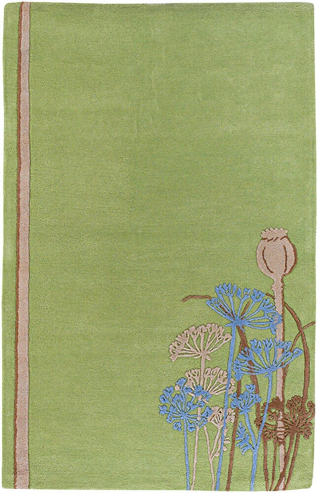 Chandra Fenja Fen6505 Green / Blue / Tan / Brown Rugs.