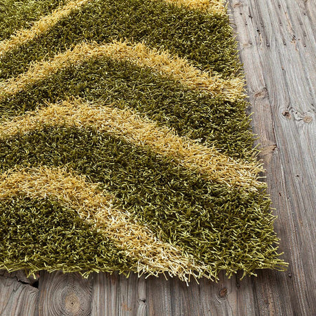 Chandra Fola Fol10624 Green / Yellow Rugs.