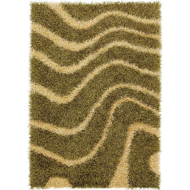 Chandra Fola Fol10624 Green / Yellow Rugs.