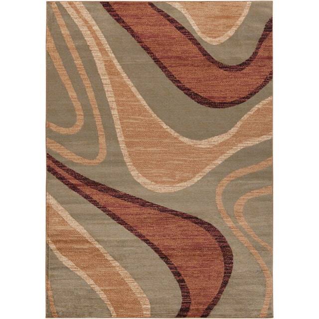 Chandra Ganesh Ganesh14 Grey / Brown / Cream / Black Rugs.