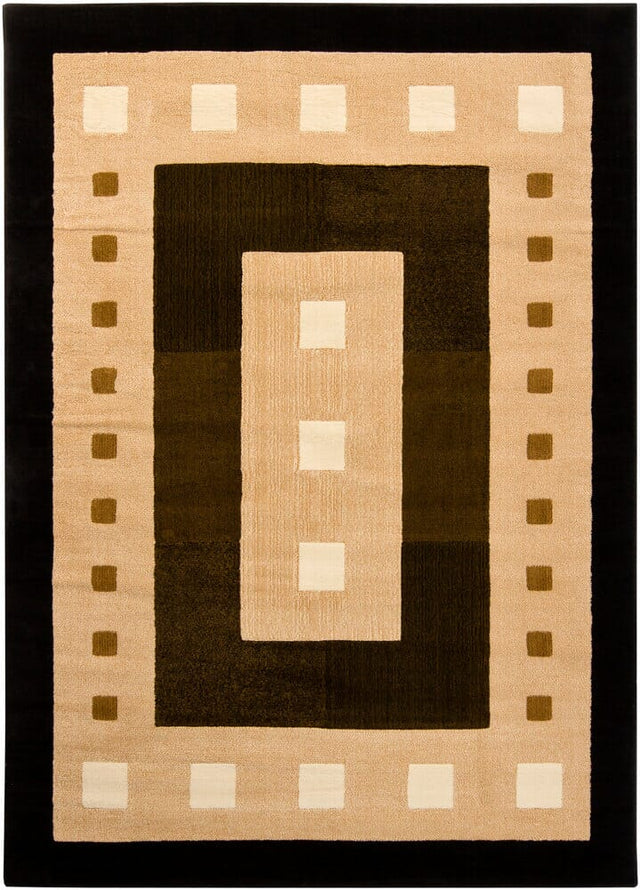 Chandra Ganesh Ganesh6 Black / Brown / Green / Cream Rugs.