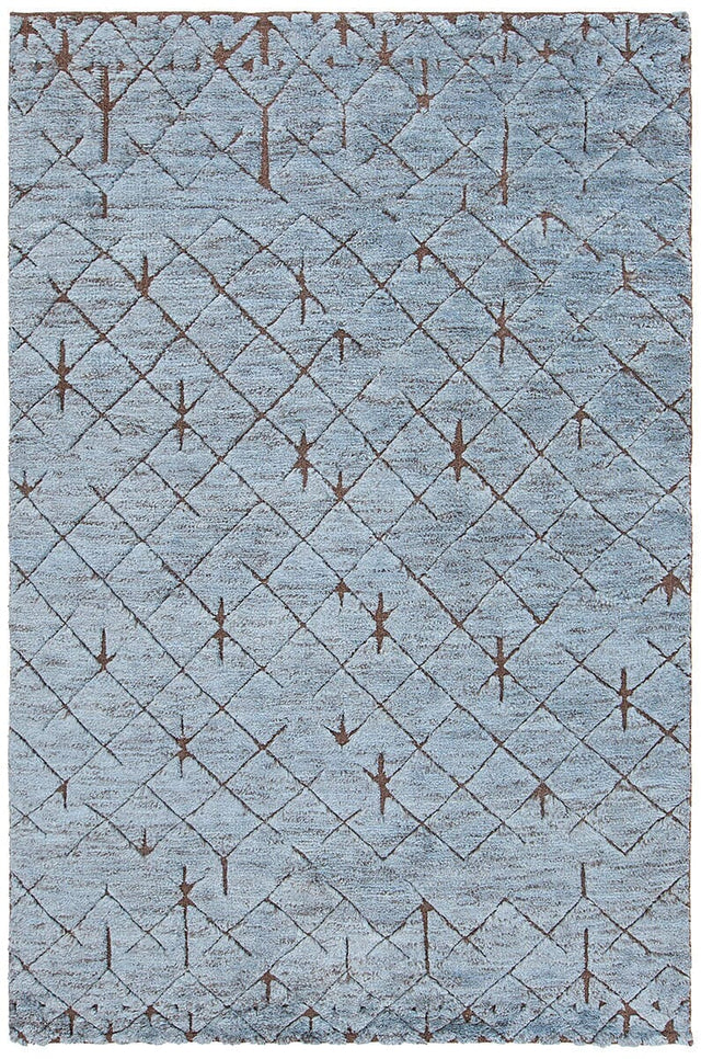 Chandra Genna Gen45202 Blue / Brown Rugs.