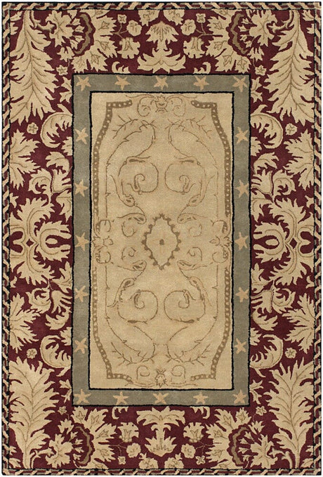 Chandra Ilisa Ili2802 Red / Tan / Taupe Rugs.