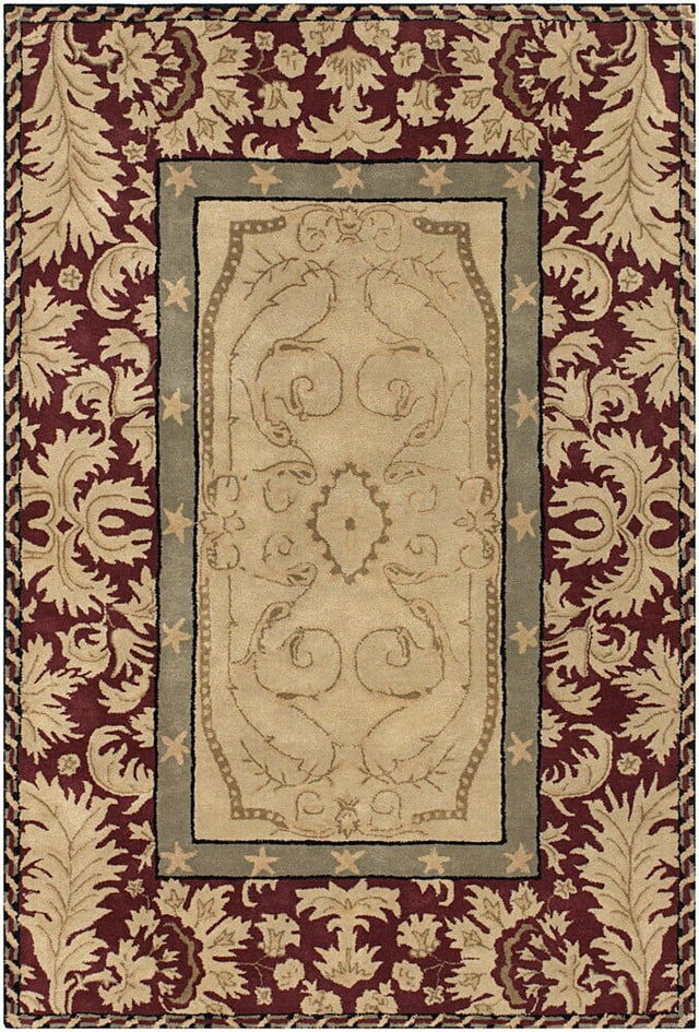 Chandra Ilisa Ili2802 Red / Tan / Taupe Rugs.