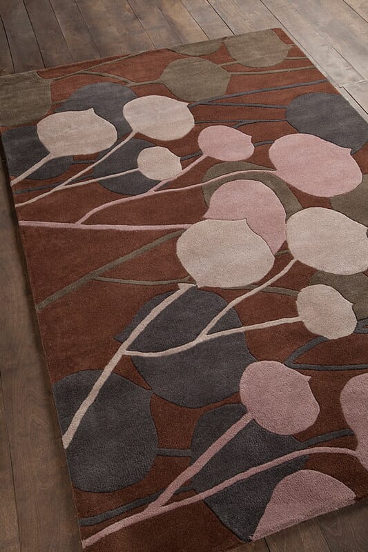 Chandra Inhabit Inh21602 Dark Brown Rugs.