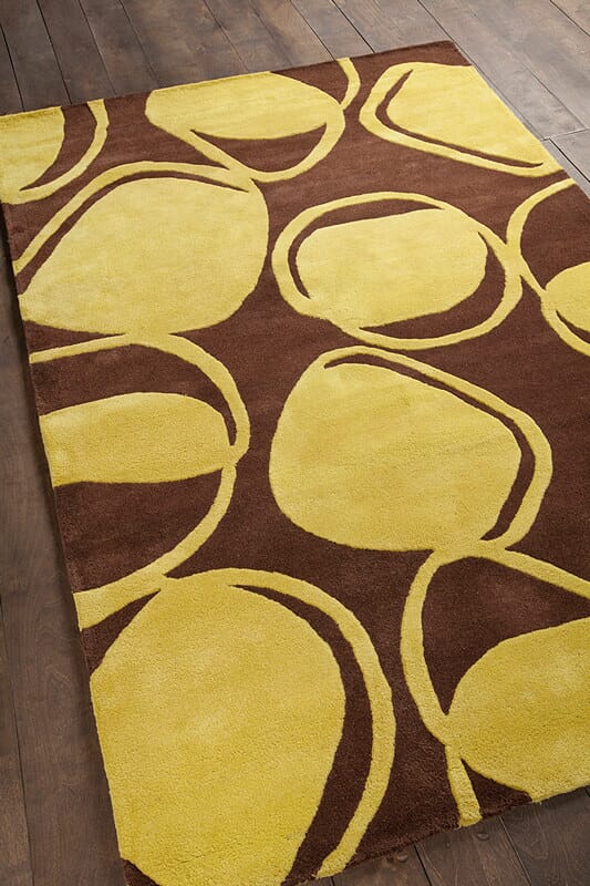 Chandra Inhabit Inh21604 Dark Brown Rugs.