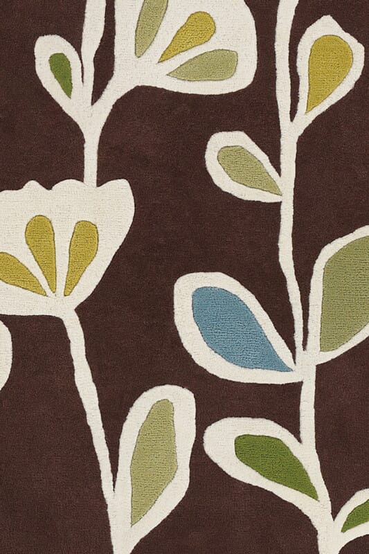Chandra Inhabit Inh21608 Dark Brown Rugs.