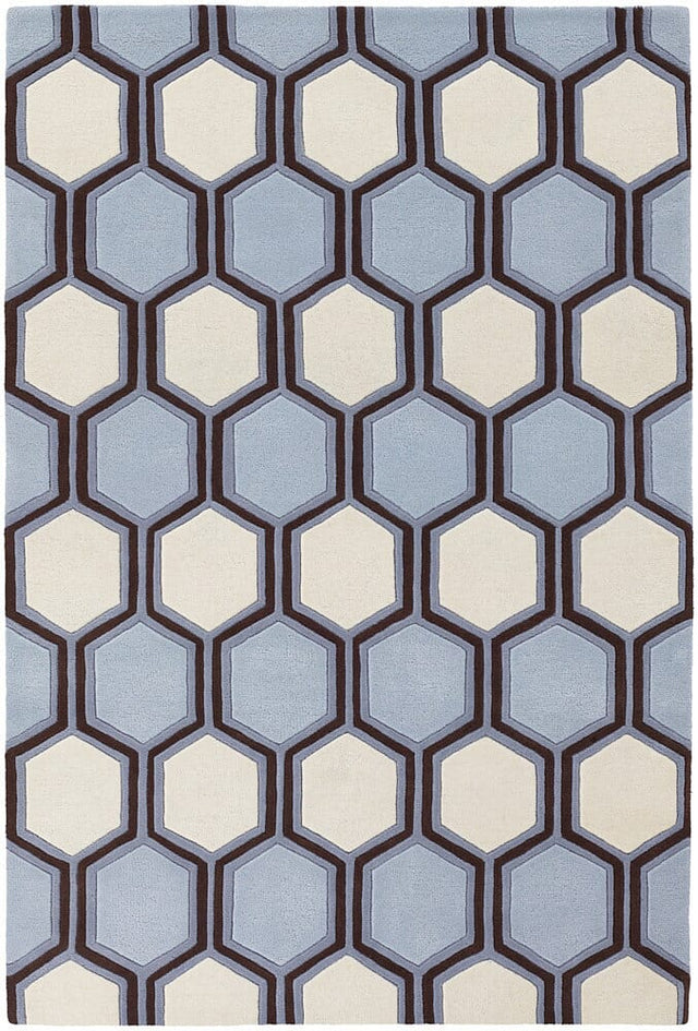 Chandra Inhabit Inh21611 Light Blue Rugs.