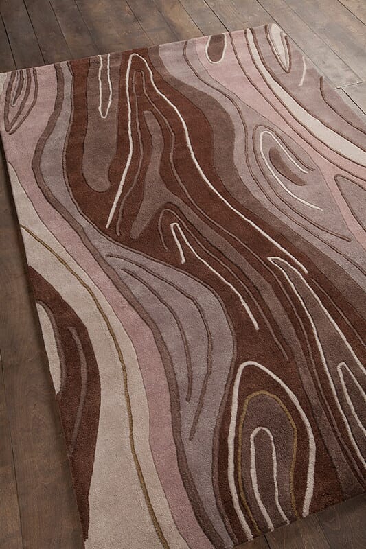 Chandra Inhabit Inh21616 Dark Brown Rugs.