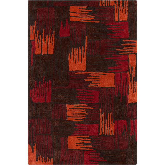 Chandra Int Int30059 Red / Orange / Brown / Black Rugs.