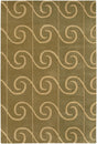 Chandra Janelle Style Jan-2642 Green / Olive Rugs.