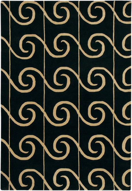 Chandra Janelle Style Jan-2643 Black / Tan Rugs.