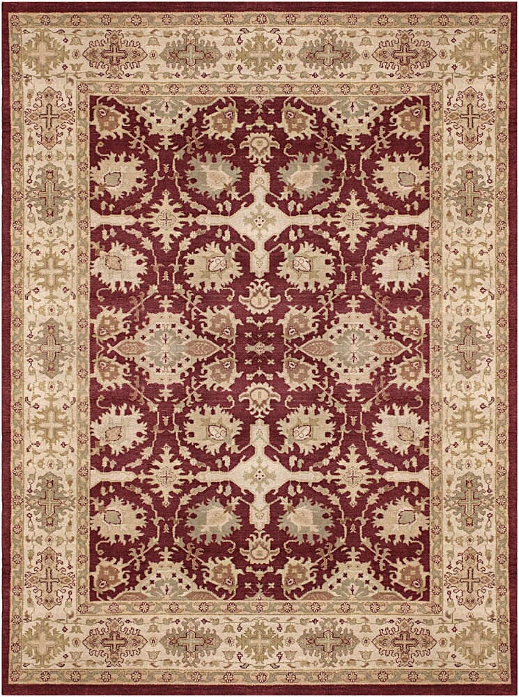 Chandra Kamala Kam1544 Burgundy / Ivory / Gold / Green / Tans Rugs.