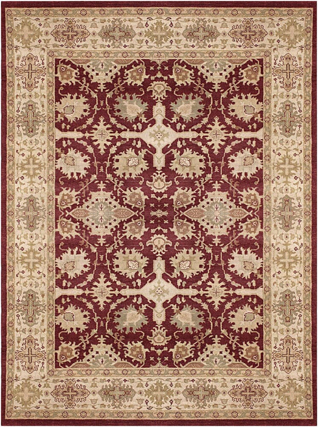 Chandra Kamala Kam1544 Burgundy / Ivory / Gold / Green / Tans Rugs.
