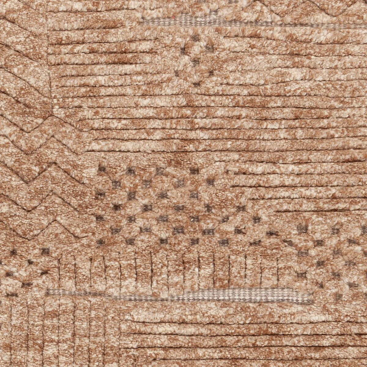 Chandra Keeley KEE-57002 Rust rug, close-up detail