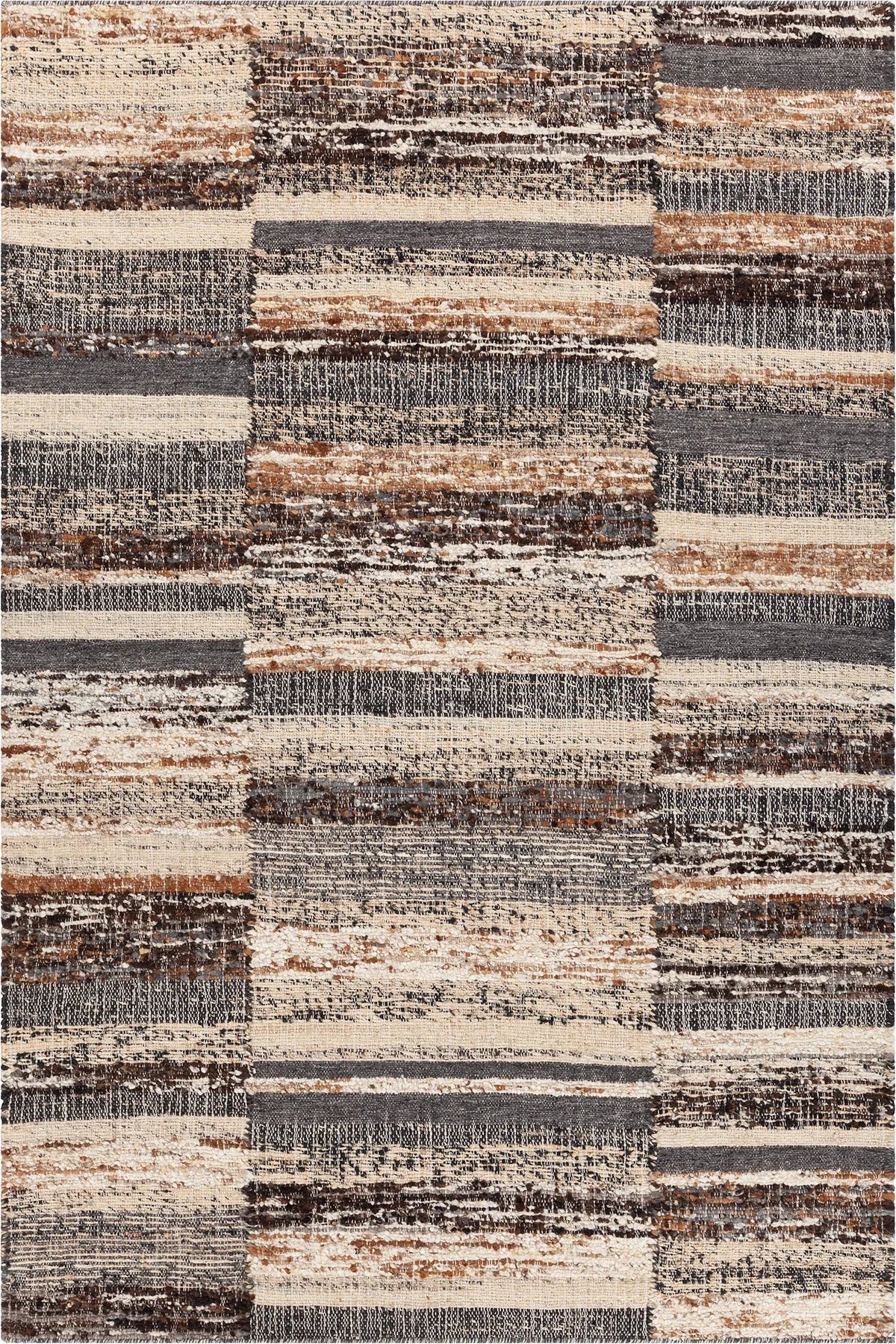 Chandra Kinsey KIN-56900 Brown / Gray / Tan rug, flat view