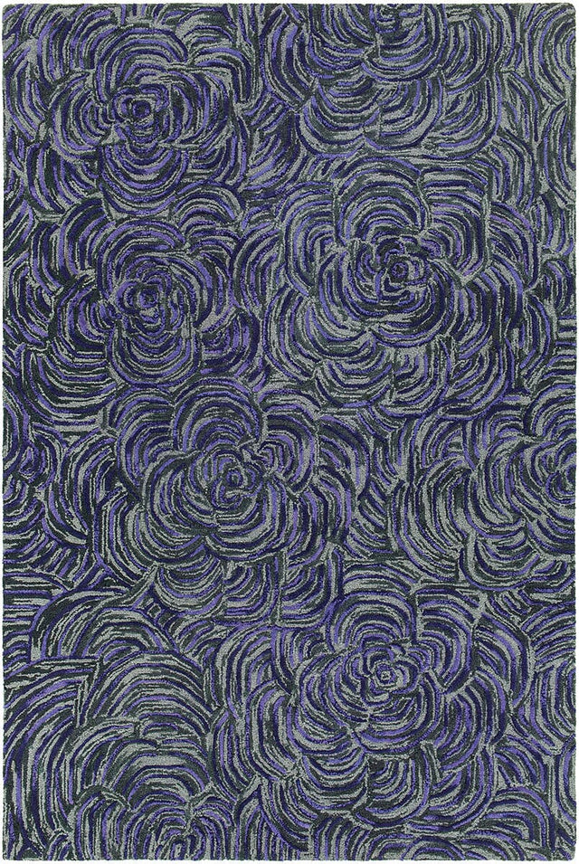 Chandra Leia Lei42201 Purple / Grey Rugs.