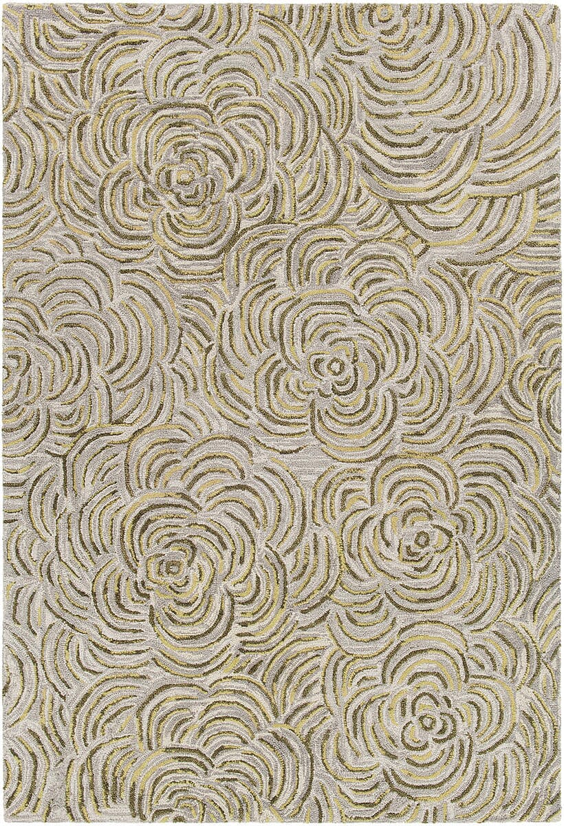 Chandra Leia Lei42202 Green / Grey Rugs.