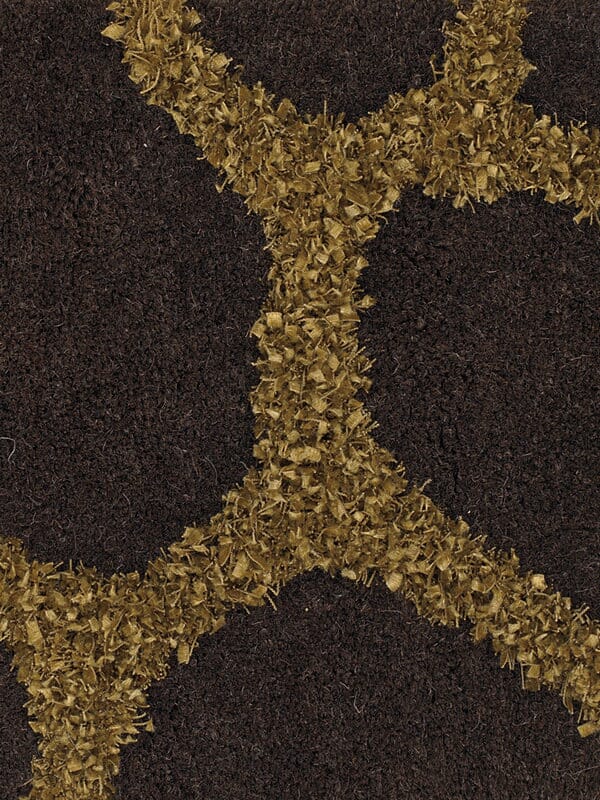 Chandra Liberty Lib14903 Dark Brown / Gold Rugs.