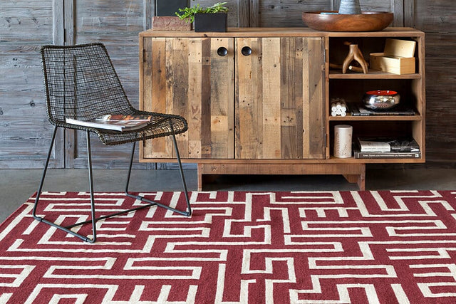 Chandra Lima Lim-25726 Burgundy Rugs.