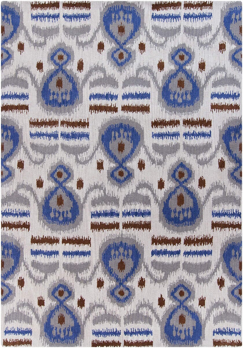 Chandra Lina Lin32005 Off White / Grey / Blue / Brown Rugs.