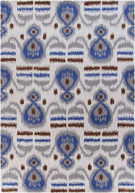 Chandra Lina Lin32005 Off White / Grey / Blue / Brown Rugs.