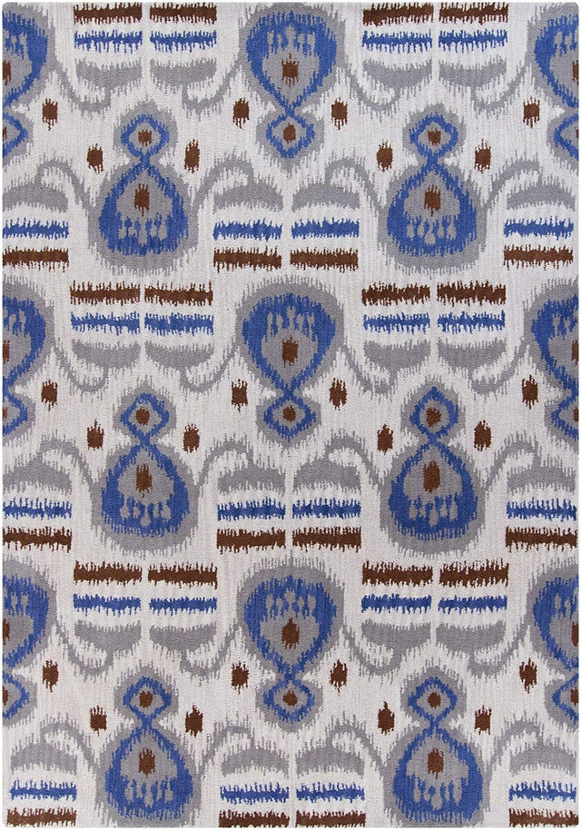 Chandra Lina Lin32005 Off White / Grey / Blue / Brown Rugs.