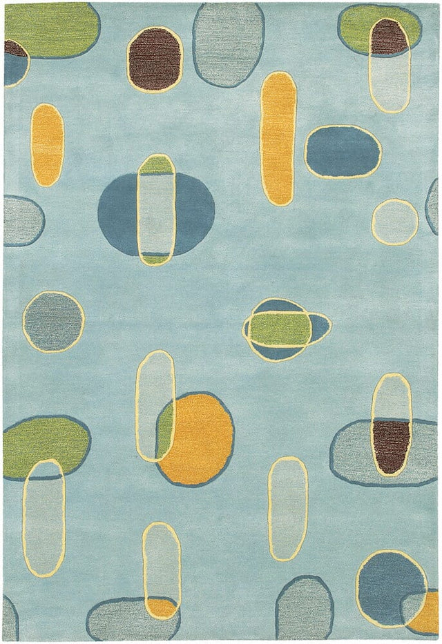 Chandra Lost Link los-1813 Blue Rugs.