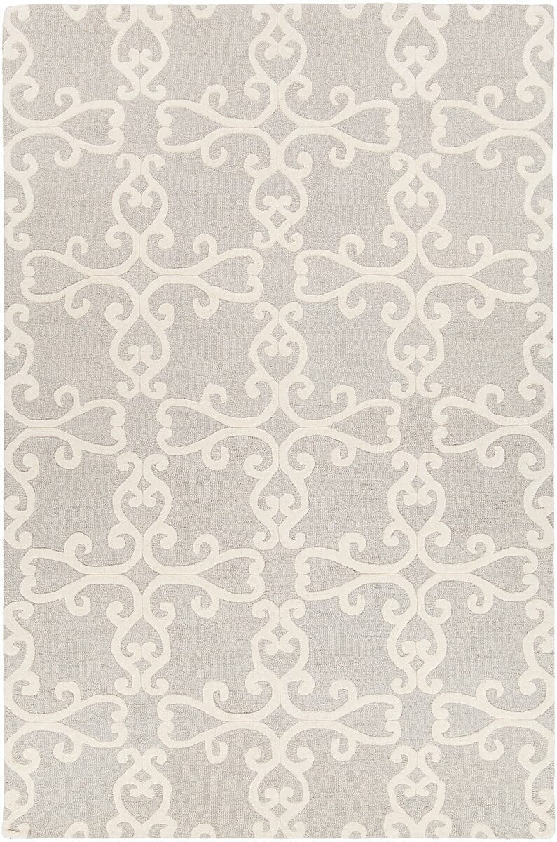 Chandra Makenna Mak42600 Silver / Cream Rugs.