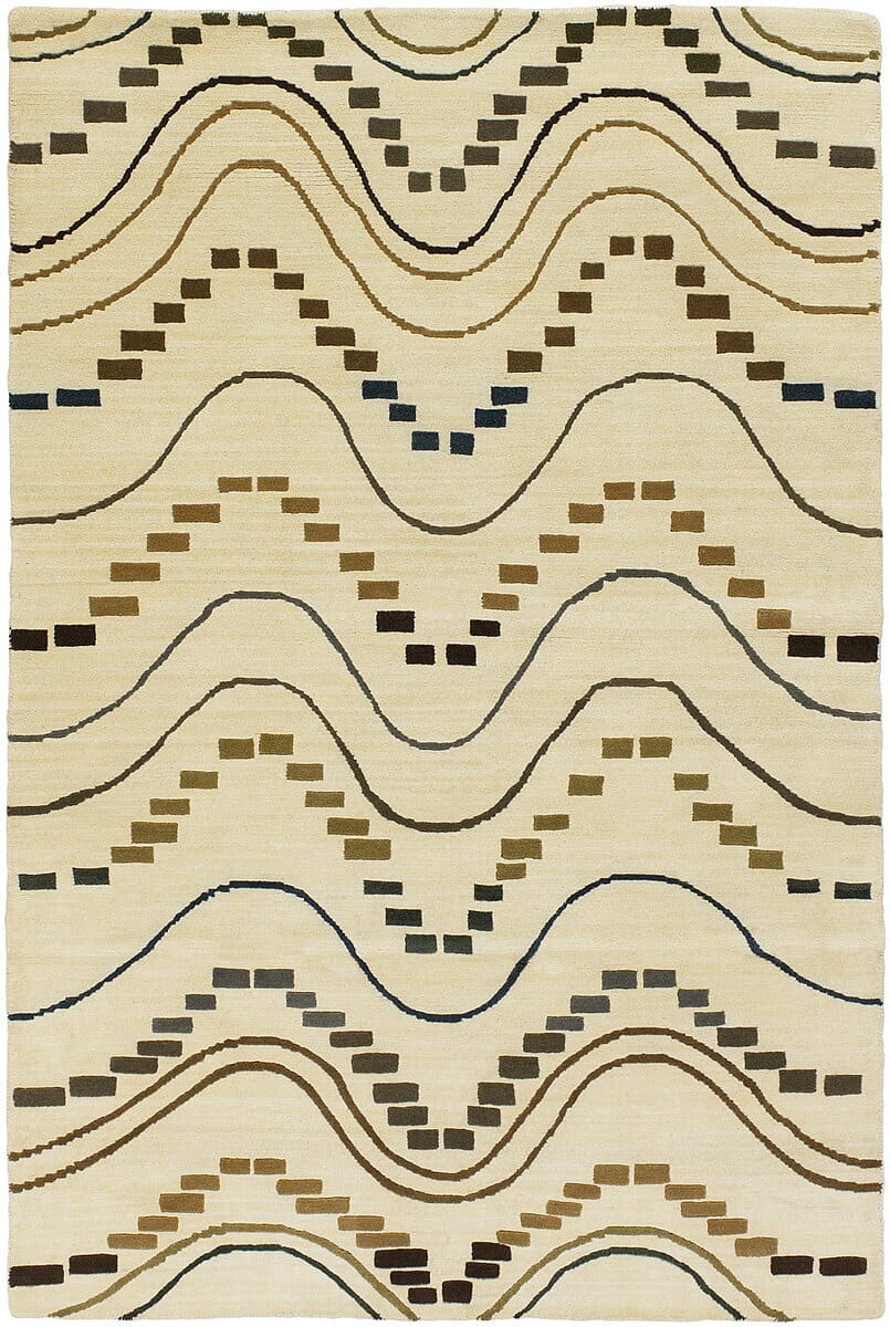 Chandra Malo Mal20000 Ivory / Black / Green Rugs.