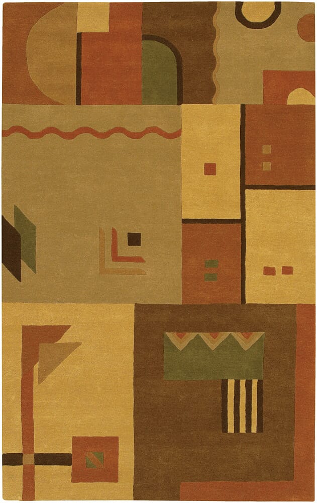 Chandra Metro met-509 Orange Rugs.