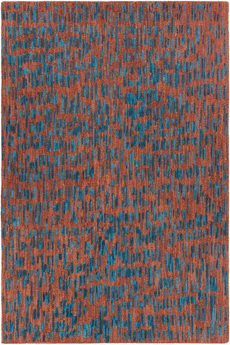 Chandra Misty Mis42300 Brown / Blue Rugs.