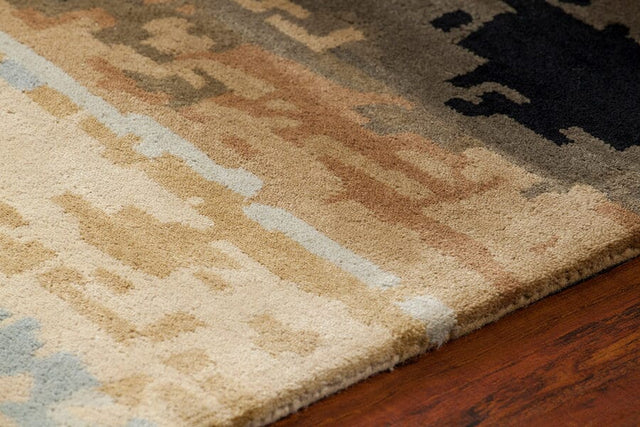 Chandra Nirvana nir-6603 Tan & Ivory Rugs.