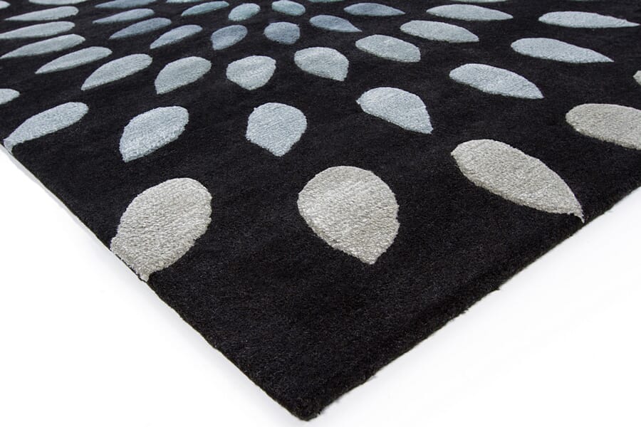 Chandra Oleander Ole-24802 Black / Grey Rugs.