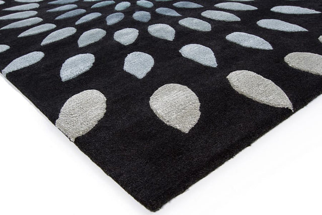 Chandra Oleander Ole-24802 Black / Grey Rugs.