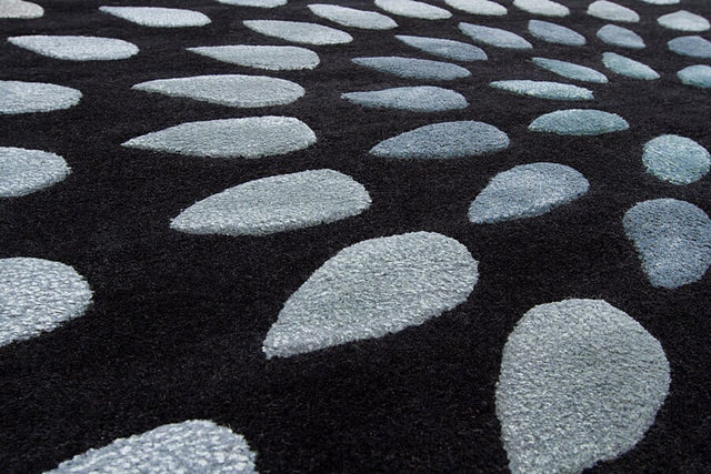 Chandra Oleander Ole-24802 Black / Grey Rugs.