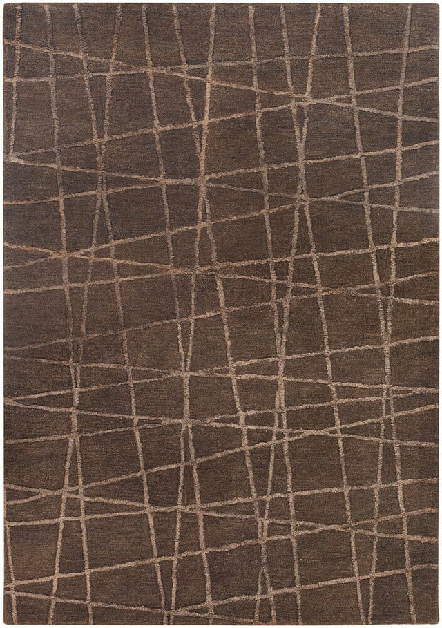 Chandra Oslo Osl31901 Dark Brown Rugs.