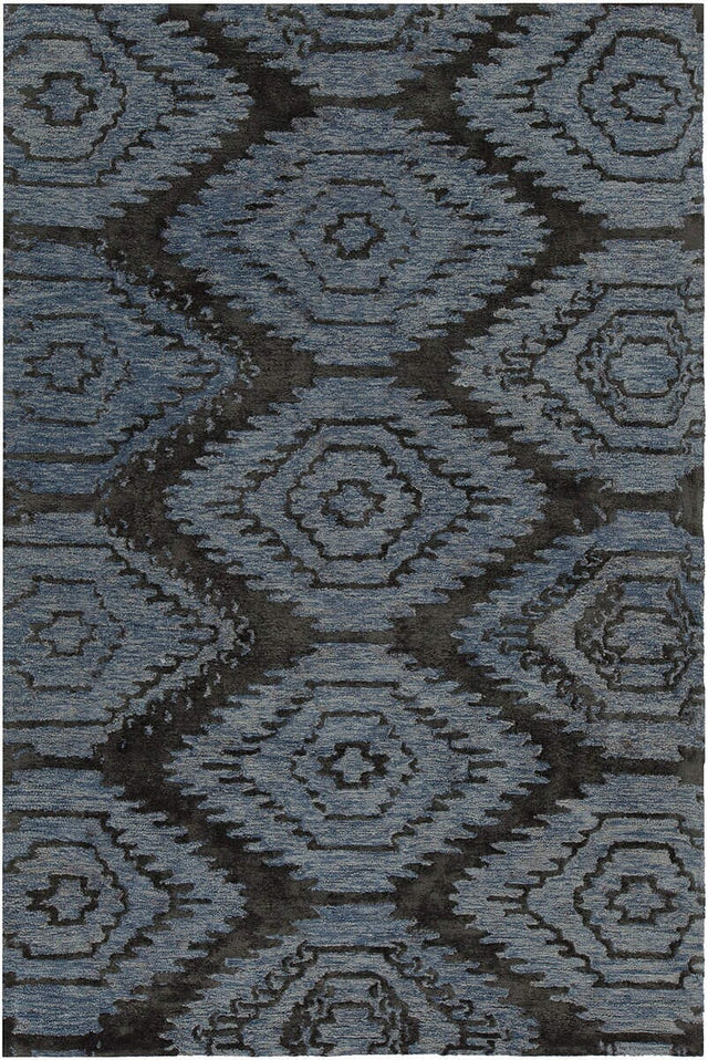 Chandra Paola Pao41402 Blue / Black Rugs.