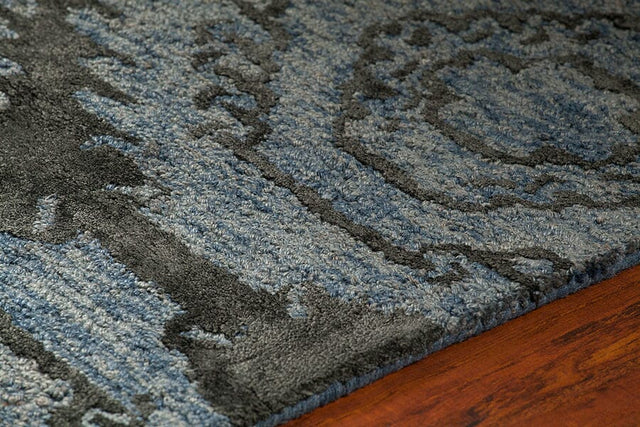Chandra Paola Pao41402 Blue / Black Rugs.