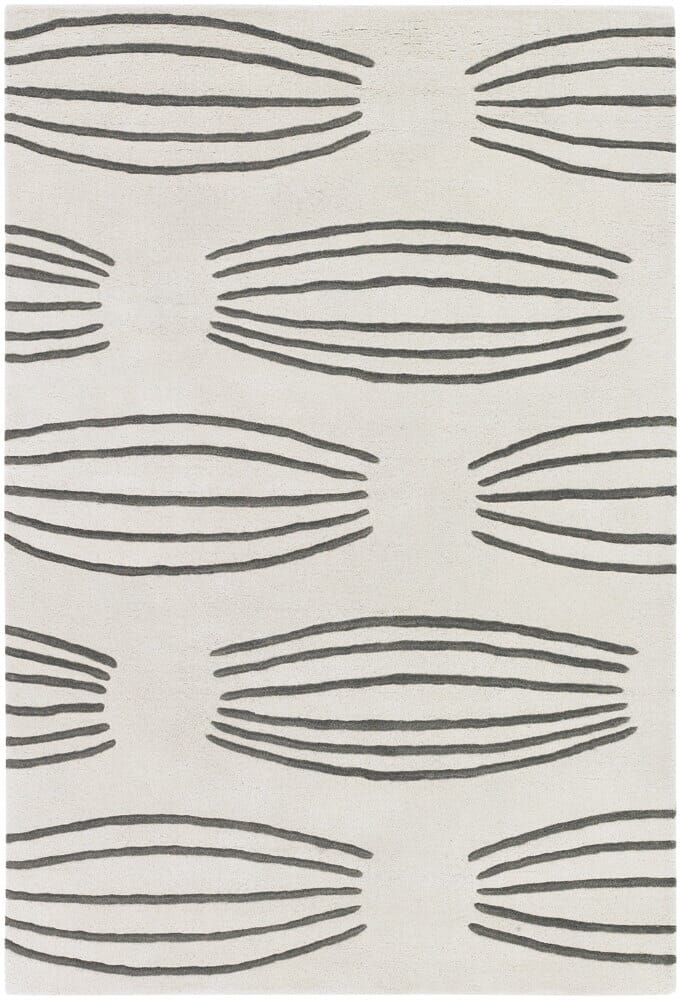 Chandra Parson Gray Par31101 Ivory / Charcoal Rugs.