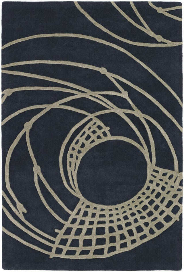 Chandra Parson Gray Par31104 Charcoal / Taupe Rugs.