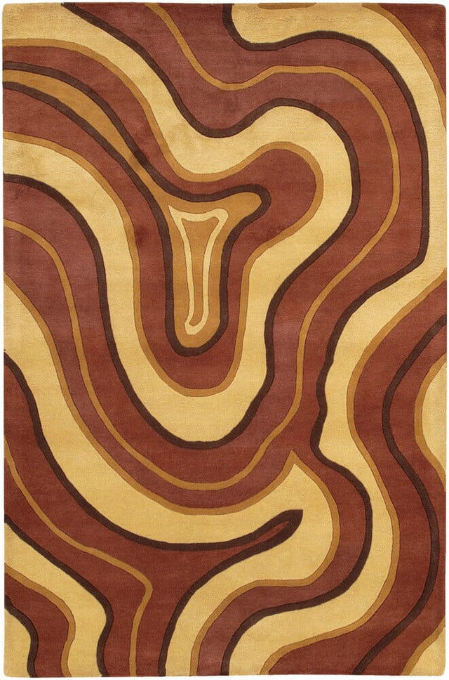 Chandra Rain rai-802 Brown Rugs.