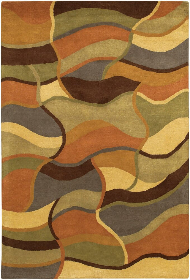 Chandra Rain rai-811 Orange Rugs.