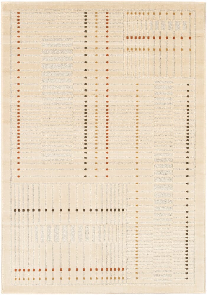 Chandra Rita Rit2504 Ivory / Brown / Gold Rugs.