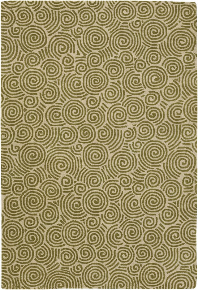 Chandra Rowe Row11120 Green / Ivory Rugs.