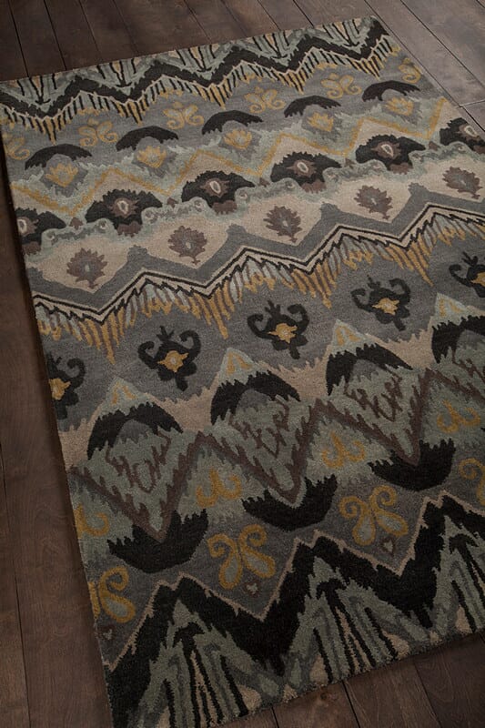 Chandra Rupec Rup39619 Multi / Grey / Gold / Blue Rugs.