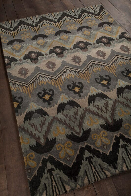 Chandra Rupec Rup39619 Multi / Grey / Gold / Blue Rugs.